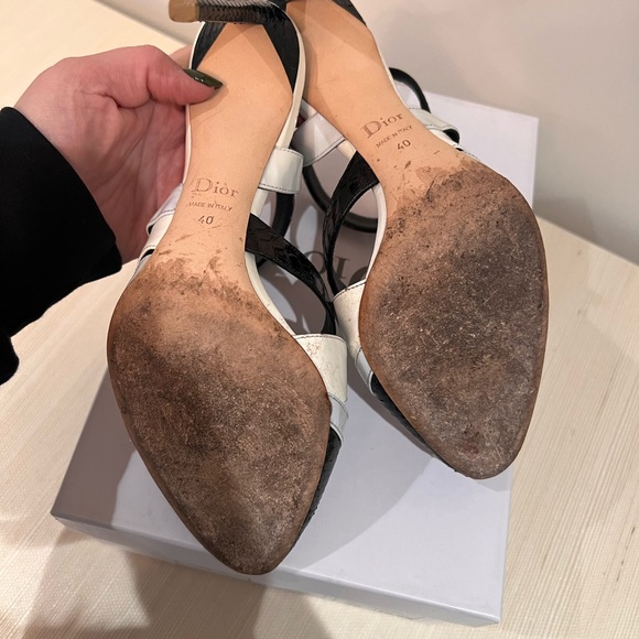 Christian Dior Psychedelic Snake Embossed Patent Leather Heels Size 40 - Picture 3 of 6